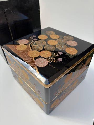 Kagawa Lacquerware  - Doos - Hout, lak, goudpoeder -