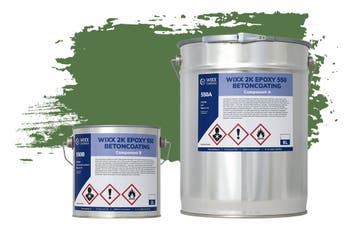 Wixx 2K Epoxy 550 Betonverf RAL 6010 | Grasgroen 5L, Verzenden, Nieuw, Verf, Minder dan 5 liter