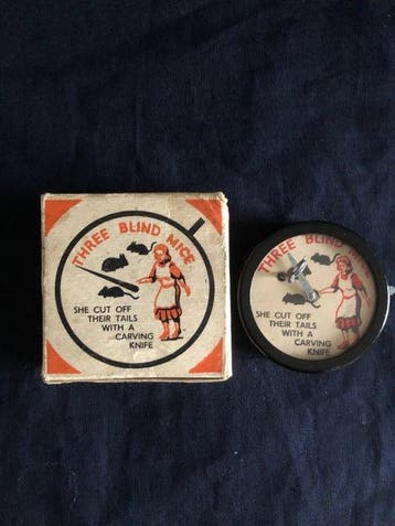 Morestone - Blikken speelgoed - Three Blind Mice - 1940-1950