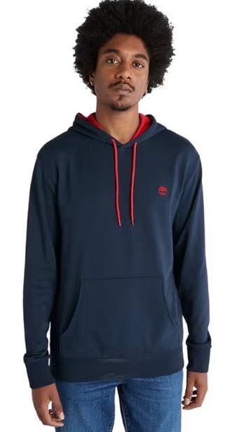 2dekans | Timberland Oyster Loopback Hoodie - Navy - Heren -, Ophalen of Verzenden, Zo goed als nieuw, Timberland