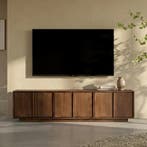 *WOONWINKEL* Japandi Tv-meubel Walnoot 160 Cm, Verzenden, Nieuw
