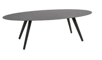 Ovale Tuintafel 240 cm Mojito Negro Keramiek Lesli Living, Verzenden, Nieuw