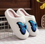 Vlinder Pantoffels | Pluche Gevoerd | Maat 36 tot 45 | Sale, Kleding | Dames, Verzenden, Nieuw, Pantoffels of Sloffen