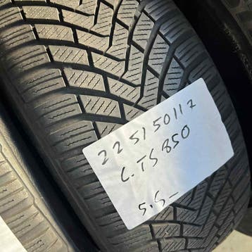 2 x Continental Winter TS850 225-50-17 Winterbanden 5,5mm, Gebruikt, 17 inch, Band(en), Personenwagen