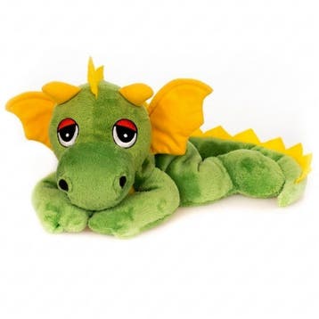 Habibi draak warmteknuffel - groen - 33 cm, Verzenden, Nieuw