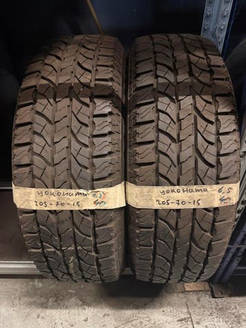 205-70-15 Yokohama ALL SEASON 6.5mm Incl Montage 205 70 15, Ophalen, Gebruikt, 15 inch, 205 mm
