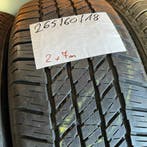 2 x Bridgestone Dueler 265-60-18 Zomerbanden 7mm, Auto-onderdelen, Banden en Velgen, 18 inch, Gebruikt, 265 mm, Ophalen of Verzenden