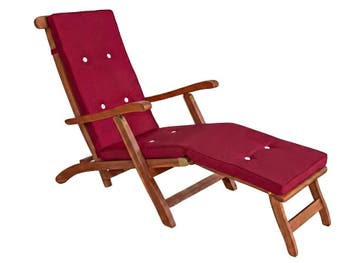 Ligbedkussen Rood 184,5x43x6cm (Tuinstoel Kussens), Verzenden, Nieuw