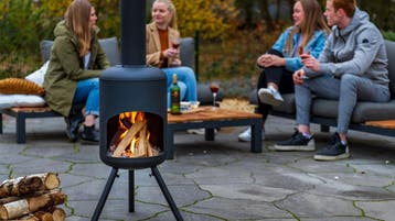 Fuego Vuurhaard Klein Zwart Diameter 32cm Terrasverwarmin..., Verzenden, Nieuw