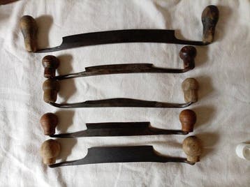 5 planes de menuisier charpentier - Werkgereedschap (5), Antiek en Kunst
