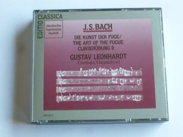 Bach - Die Kunst der Fuge / Gustav Leonhardt (2 CD), Ophalen of Verzenden, Zo goed als nieuw