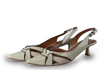 Bibilou Slingbacks in maat 39 Wit, Verzenden, Wit, Bibilou, Gedragen