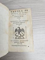 Francesco Petrarca - Tavola di tutte le rime, sonetti e