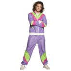 Trainingspak Retro Jaren 80 Paars | Fout trainingspak - S, Verzenden, Nieuw