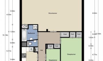 Te Huur 3 kamer Appartement Apollolaan In Leiden, Direct bij eigenaar, Leiden, Appartement, Zuid-Holland