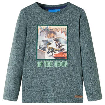 vidaXL Kindershirt met lange mouwen 128 gemêleerd, Verzenden, Nieuw