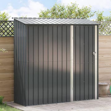 vidaXL Tuinhuisjes Antraciet 203,5 x 73 x 200 cm Metaal, Tuin en Terras, Tuinhuizen, Verzenden, Nieuw