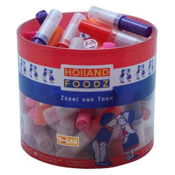 Holland Foodz Snoep Lipstick 60st, Verzenden, Nieuw