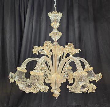 Kroonluchter - Archetto - Muranoglas - 6 lampen