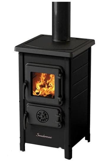 MBS Happy Houtkachel Zwart 4-6 kW, Ophalen, Nieuw