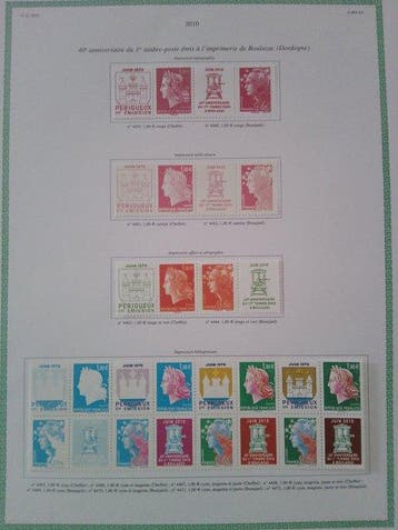 Frankrijk 2010/2010 - Nieuwe Franse postzegelserie Neuf: 40e, Gestempeld