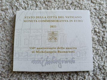 Vaticaan. 2 Euro 2025 Michelangelo (Zonder minimumprijs)