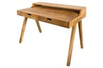Stevige secretaire MONSOON 120 cm mangohouten bureau - 41165, Ophalen of Verzenden, Nieuw
