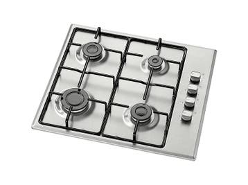Everglades - Gas Kookplaat - Zilver, Witgoed en Apparatuur, Kookplaten, Verzenden, Nieuw, Gas, 4 kookzones