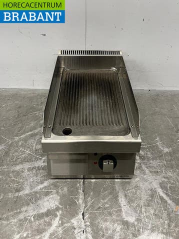 RVS Zanussi Bakplaat Geribbeld 40 cm 400V Horeca, Zakelijke goederen, Horeca | Keukenapparatuur, Ophalen of Verzenden, Gebruikt