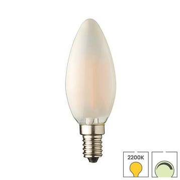 LED kaarslamp E14 | 4.2 watt dimbaar | 2200K extra warm wit, Verzenden, Nieuw, E14 (klein), Overige typen