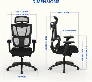 Ergonomische Bureaustoel -  Office Chair - Gamestoel - Volwa, Verzenden, Zo goed als nieuw
