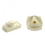 Deurslot Rond FF2 zonder Cilinder Rechts Wit, Caravans en Kamperen, Ophalen of Verzenden, Nieuw