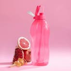 Tupperware Ecofles 2Liter Pink met rietje, Ophalen of Verzenden, Nieuw