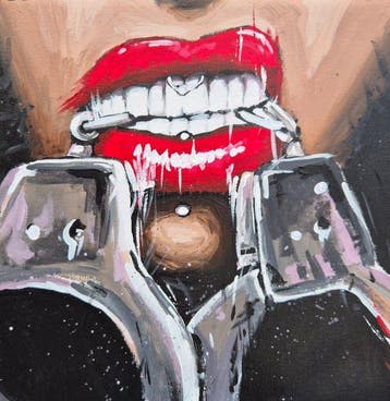 Wesley Altena (1987) - Chained Lips, Antiek en Kunst