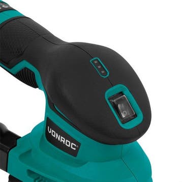 2dekans | VONROC Accu Schuurmachine 12V - Incl. Accu, usb-c, Ophalen of Verzenden, Zo goed als nieuw