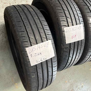 2 x Falken Ziex 215-65-17 Zomerbanden 6,5mm, Auto-onderdelen, Banden en Velgen, 17 inch, Ophalen of Verzenden, Band(en), Personenwagen
