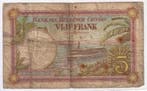 Congo Belge Belgisch-kongo Pick 8 e 5 Francs 1929 21 1, Verzenden