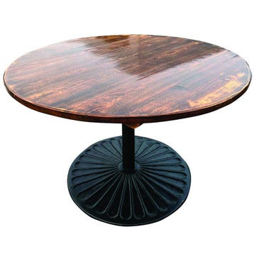 Occasion - Stamtafel rond 117 cm - €150,- excl btw p/s, Ophalen of Verzenden