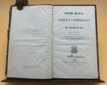 Sinibaldo de Mas y Sans - Sistema musical de la lengua, Antiek en Kunst
