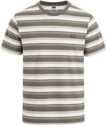 Levis T-Shirt Bruin Streep maat M Heren, Kleding | Heren, T-shirts, Levi's, Wit, Nieuw, Verzenden