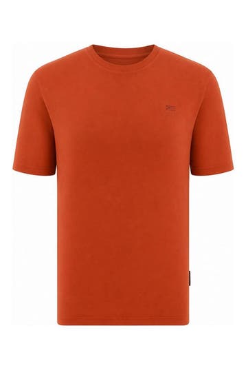 Napapijri T-shirt in maat M Oranje, Napapijri, Verzenden, Zo goed als nieuw, Overige kleuren