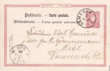 Duitse Koloniën - Kameroen 1888 - vroegere voorganger van de, Gestempeld