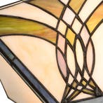 Tiffany wandlamp – Art Deco - Geometrisch – B 25 × H 14 cm, Huis en Inrichting, Lampen | Wandlampen, Verzenden, Nieuw