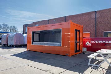 Horeca container 20ft | Showroommodel | Oranje, Ophalen