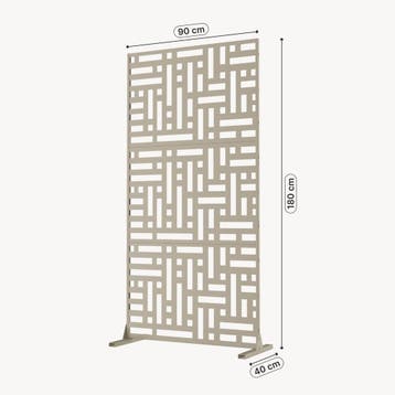 Scheidingswand Bernalda kamerscherm 180x90x40 cm knoflook be, Verzenden, Nieuw