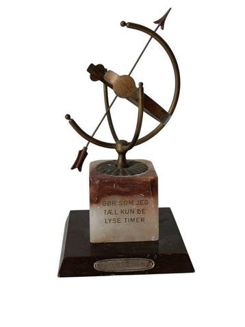 Armillarium - Messing, Onyx, Hout, Meridiana - 1950-1960
