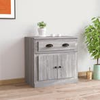 vidaXL Dressoir 70x35,5x67,5 cm bewerkt hout grijs sonoma, Verzenden, Nieuw, 50 tot 100 cm, 25 tot 50 cm