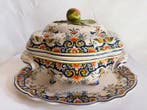 Tureen - Large Serving Tureen - Faience - Vieux Rouen Style