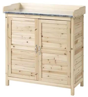 Houten Planttafel en Tuinkast: Onderkast  en amp; 2 Planken, Verzenden, Nieuw
