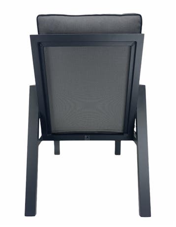 Antraciet Eetstoel/Tuinstoel Palazzo | Incl. kussens, Ophalen of Verzenden, Nieuw
